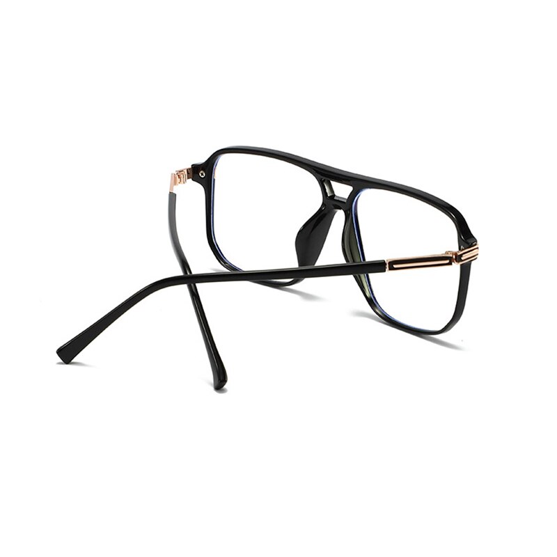 Handoer Unisex Full Rim Round Square Double Bridge Tr 90 Eyeglasses 260 Full Rim Handoer   