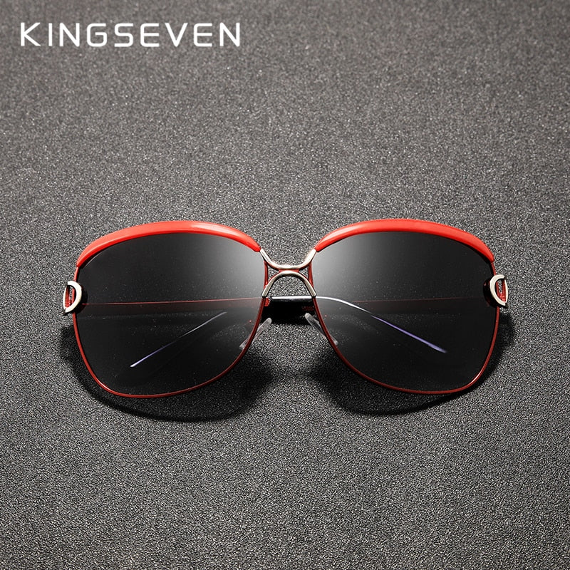 Kingseven Women's Sunglasses Luxury Gradient Polarized Lens Round N-7018 Sunglasses KingSeven   