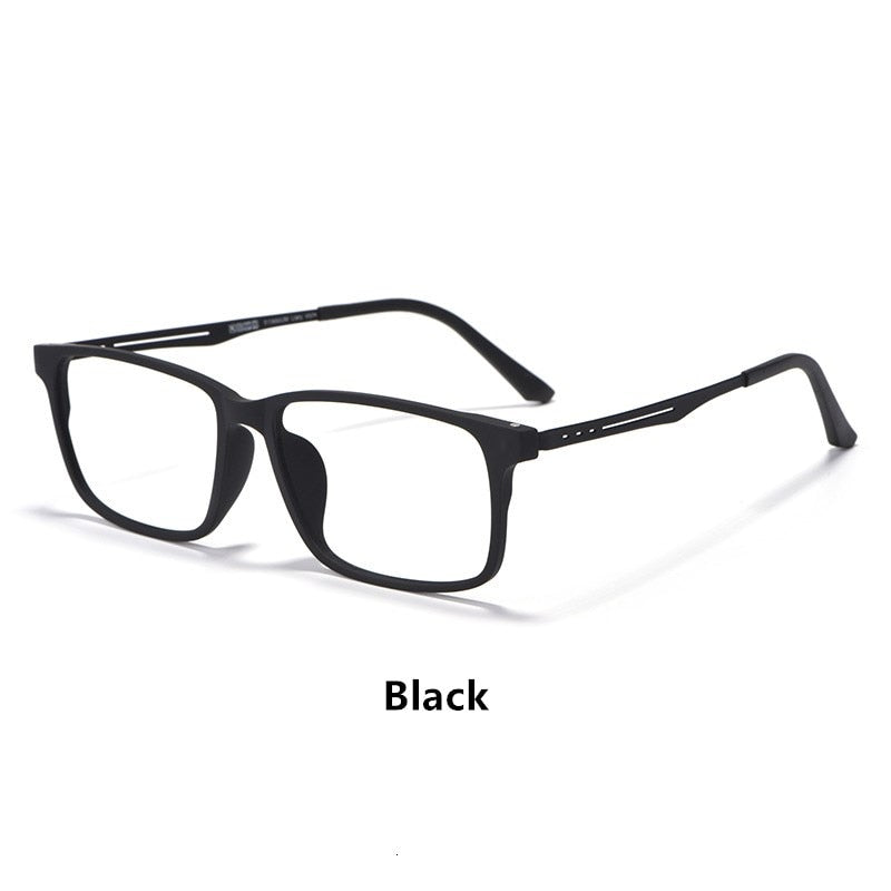 Men's Eyeglasses Pure Titanium Tr90 Ultralight Frame Large Size 8838 Frame Gmei Optical Black  