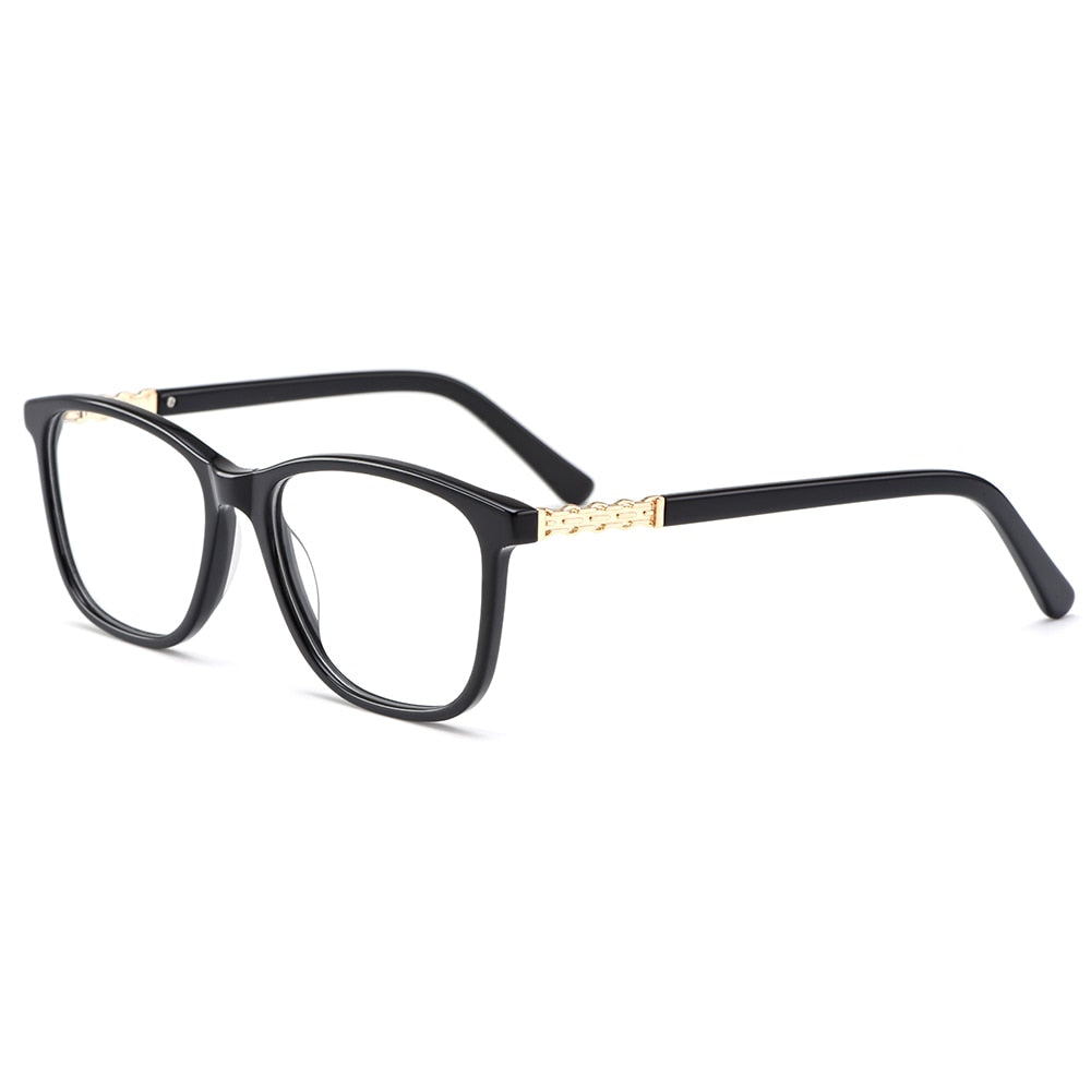 Women's Eyeglasses Acetate Glasses Frame Square M22005 Frame Gmei Optical C1  