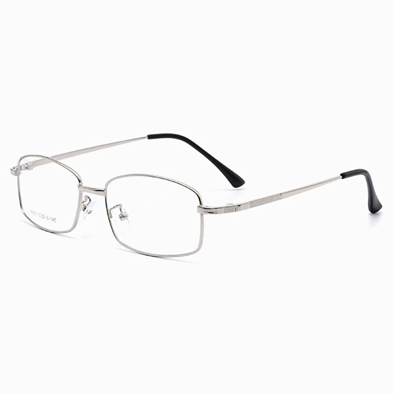 Hotochki Men's Full Rim Titanium Alloy Frame Eyeglasses 8201 Full Rim Hotochki Silver  