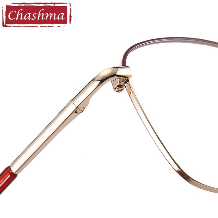 Unisex Alloy Full Rim Frame Spring Hinge Eyeglasses 310410 Full Rim Chashma   