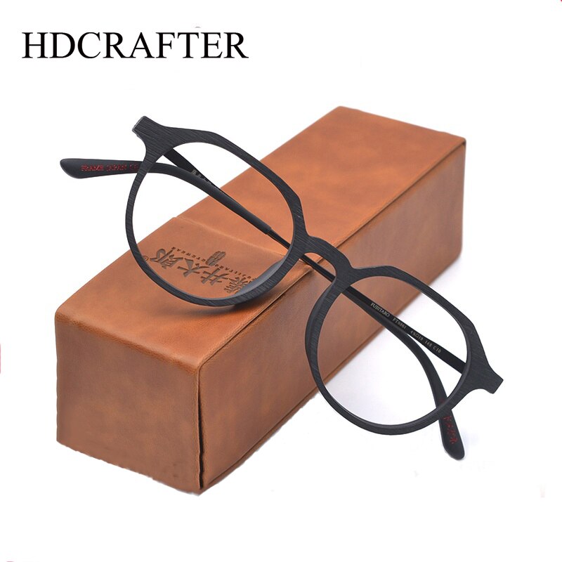 Hdcrafter Unisex Full Rim Round Wood Frame Eyeglasses Ft8861 Full Rim Hdcrafter Eyeglasses   