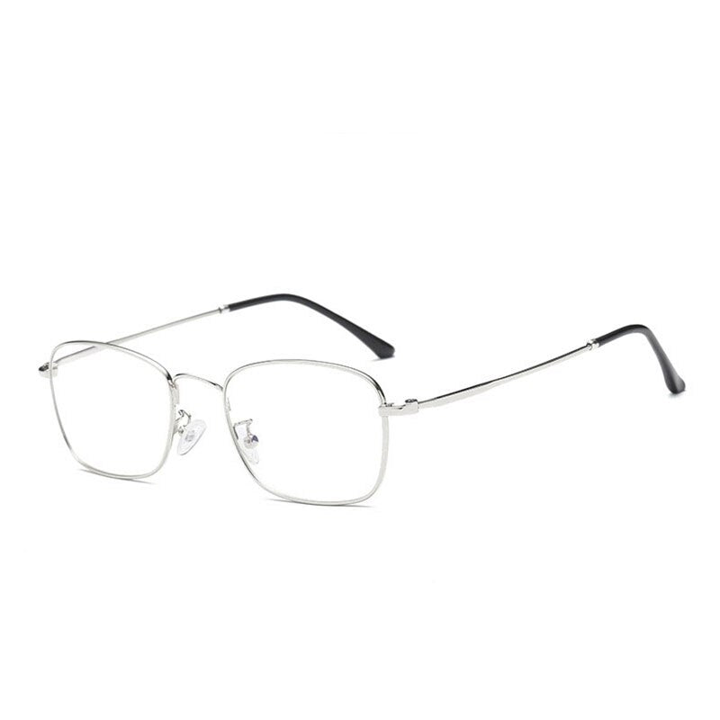 Hotochki Unisex Full Rim Alloy Frame Eyeglasses 5206 Full Rim Hotochki silver  