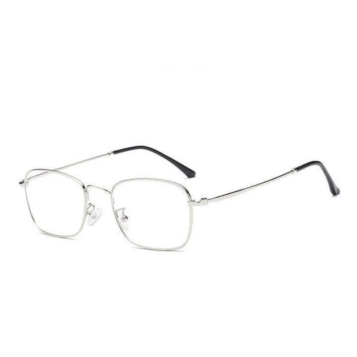 Hotochki Unisex Full Rim Alloy Frame Eyeglasses 5206 Full Rim Hotochki silver  