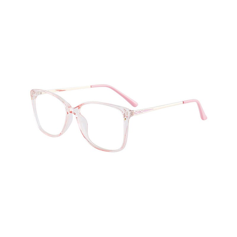 Hotony Women's Full Rim TR 90 Resin Square Frame Eyeglasses 7034 Full Rim Hotony Pink  