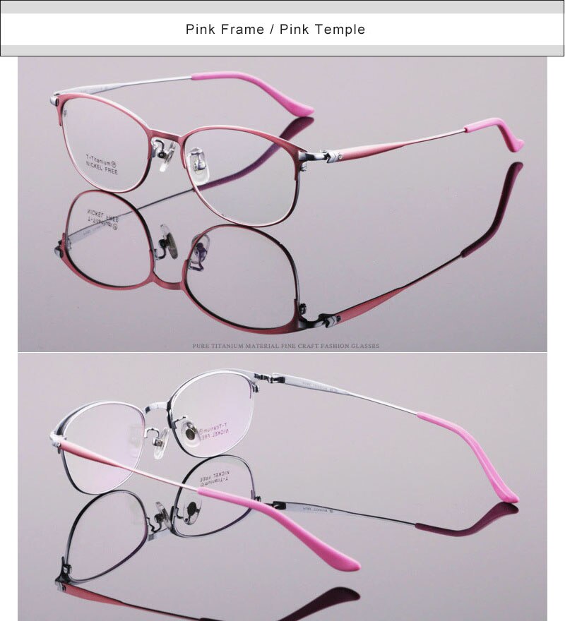 Aissuarvey Women's Full Rim Round Titanium Frame Eyeglasses  As166461 Full Rim Aissuarvey Eyeglasses   