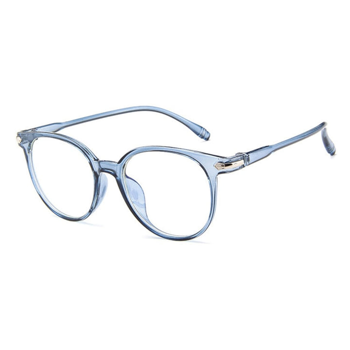 Hotochki Women's Full Rim Transparent Plastic Frame Eyeglasses 15959 Full Rim Hotochki Blue  