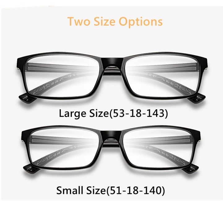Yimaruili Unisex Full Rim TR 90 Resin Frame Customizable Lens Eyeglasses 6063 Full Rim Yimaruili Eyeglasses   