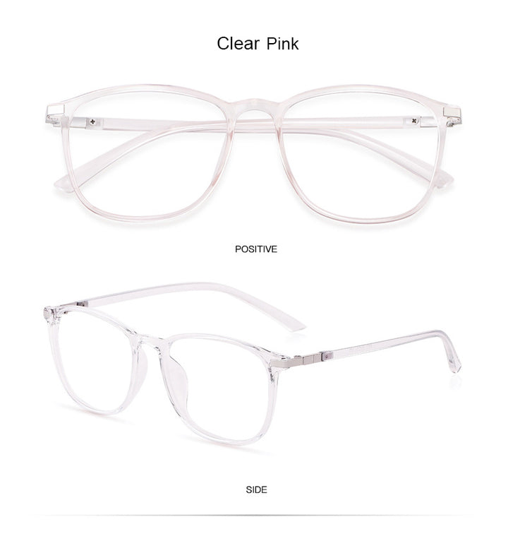 Hotony Women's Full Rim Square Acetate Frame Eyeglasses 6621 Full Rim Hotony   