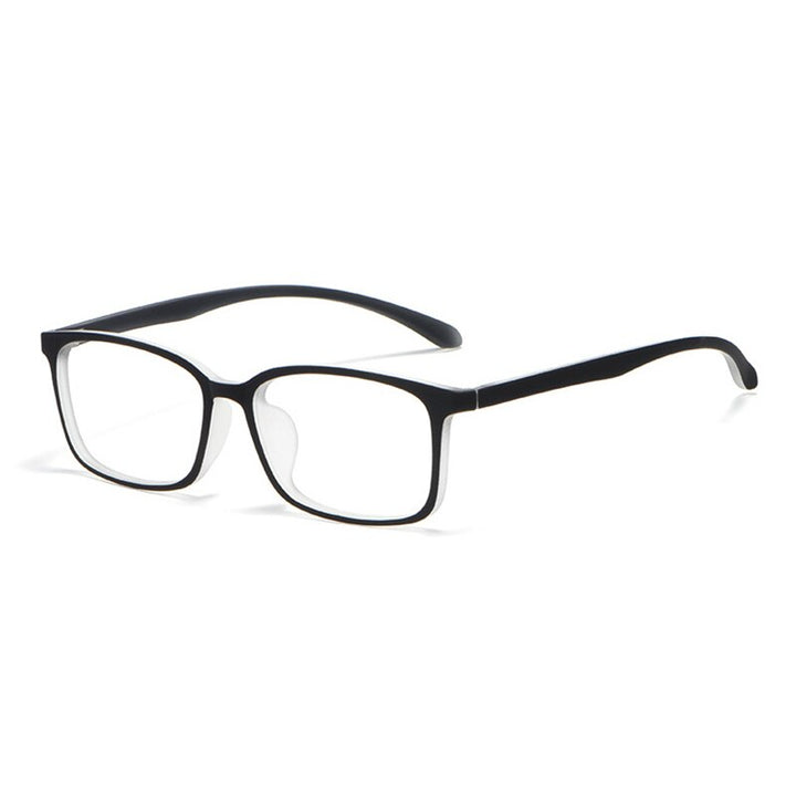 Hotony Unisex Full Rim Square TR 90 Resin Frame Eyeglasses 98007 Full Rim Hotony white  