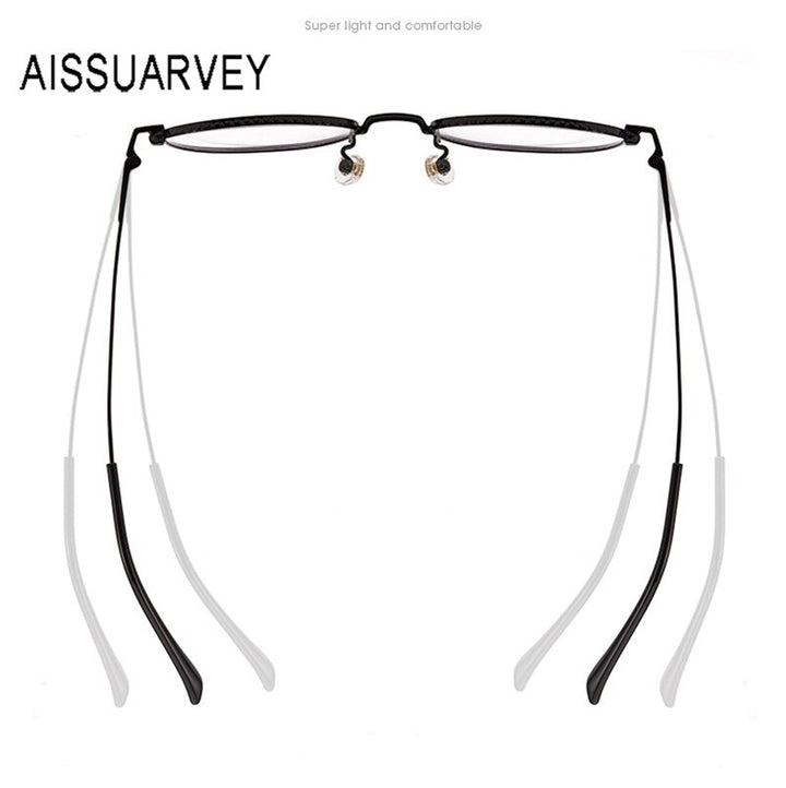 Aissuarvey Round Full Titanium Rim Frame Unisex Eyeglasses Full Rim Aissuarvey Eyeglasses   