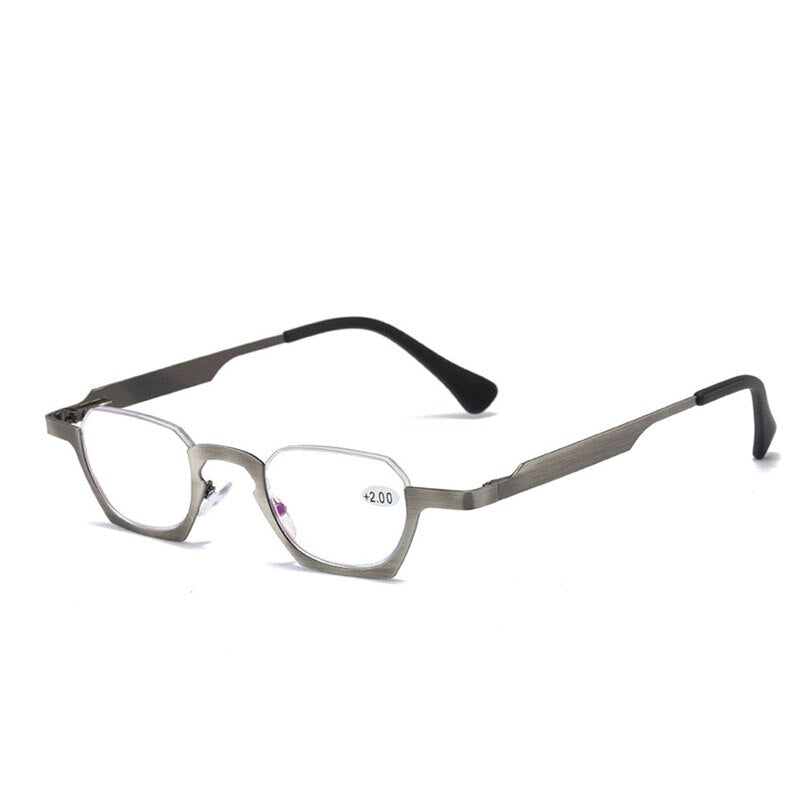 Unisex Square Lower Half Frame Reading Glasses Reading Glasses Yujo   