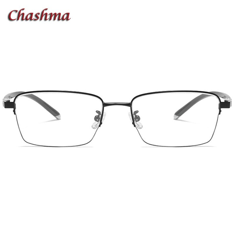Chashma Ochki Unisex Full Rim Square Titanium Alloy Eyeglasses 959 Full Rim Chashma Ochki   