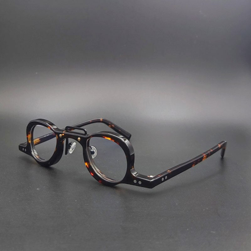 Yujo Unisex Full Rim Oval Acetate Eyeglasses Y014 Full Rim Yujo   