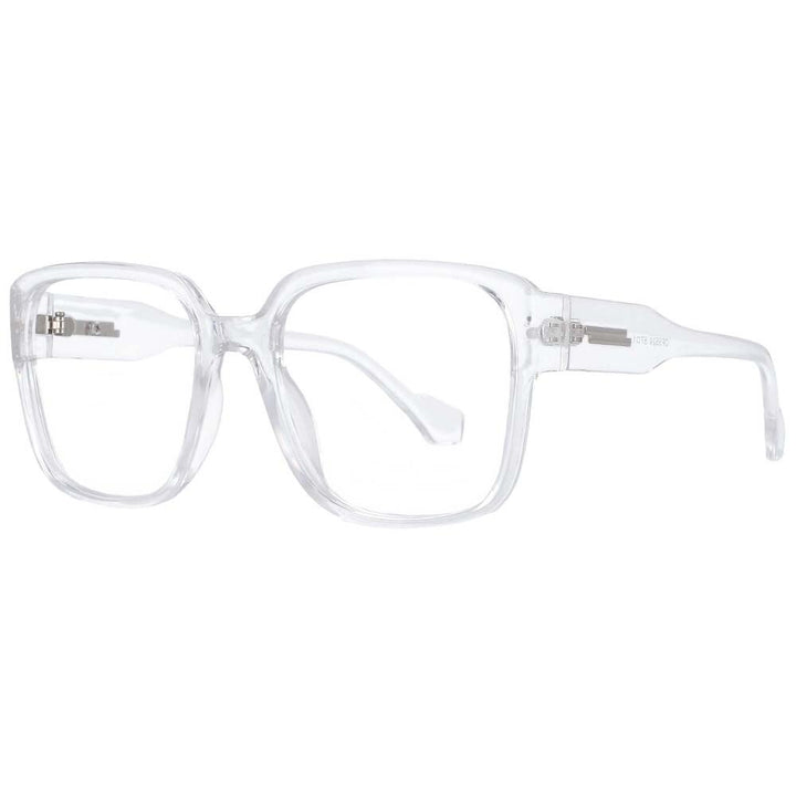 CCSpace Unisex Full Rim Oversized Square Resin Frame Eyeglasses 54014 Full Rim CCspace Clear  