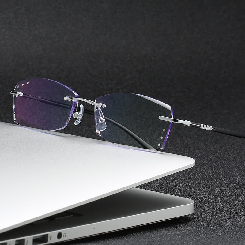 Zirosat 52003 Unisex Eyeglasses Alloy Titanium Rimless Rimless Zirosat   