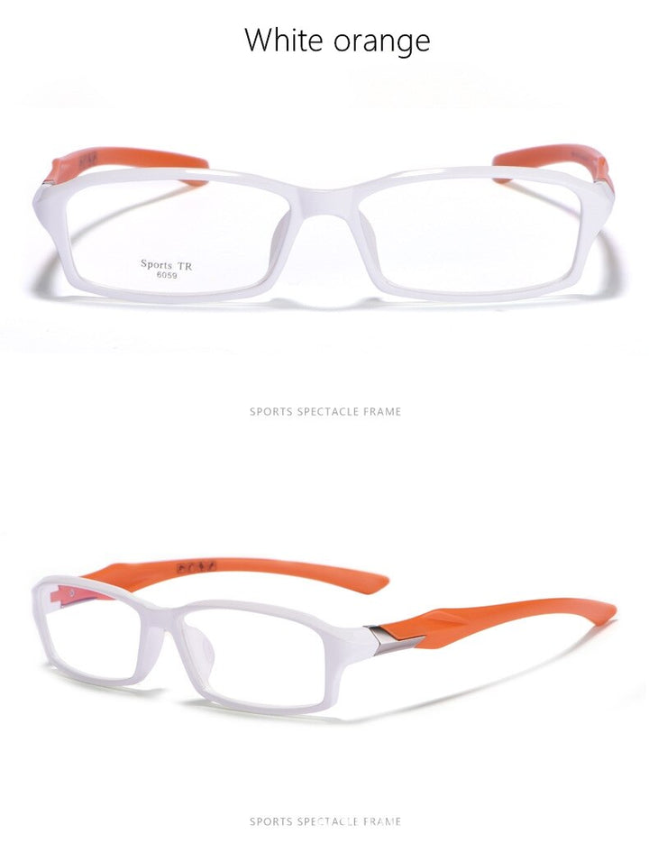 Yimaruili Men's Full Rim TR-90 Resin Sport Frame Eyeglasses 6059 Sport Eyewear Yimaruili Eyeglasses   