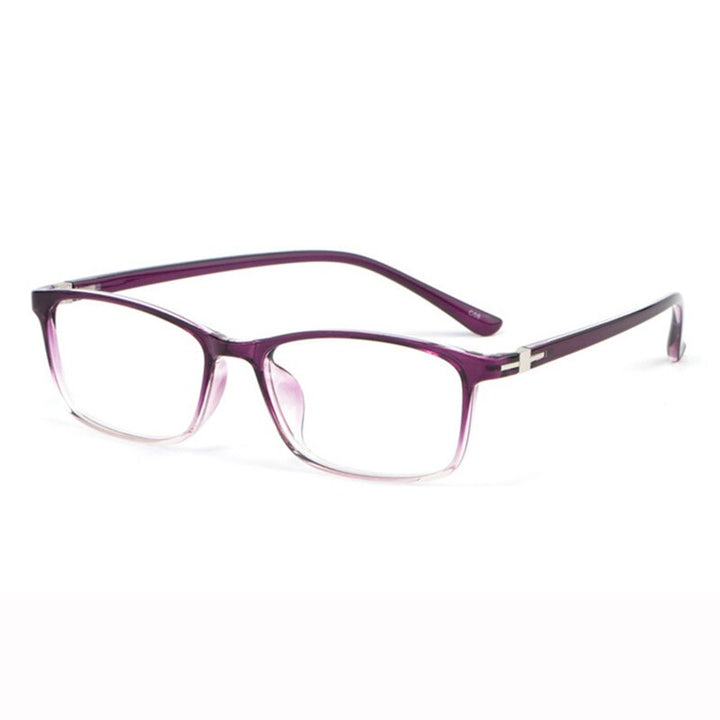 Hotony Women's Full Rim Square Acetate Frame Eyeglasses 6631 Full Rim Hotony Purple  