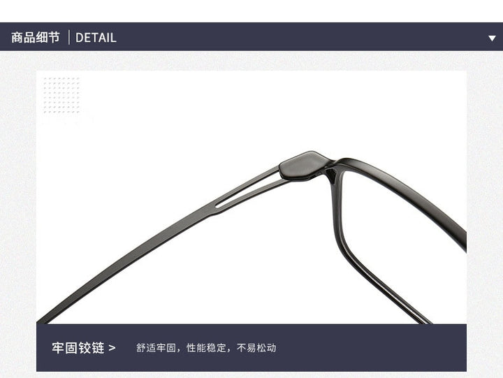 Unisex Square Double Bridge ULTEM Full Rim Frame Eyeglasses 2235 Full Rim Bclear   