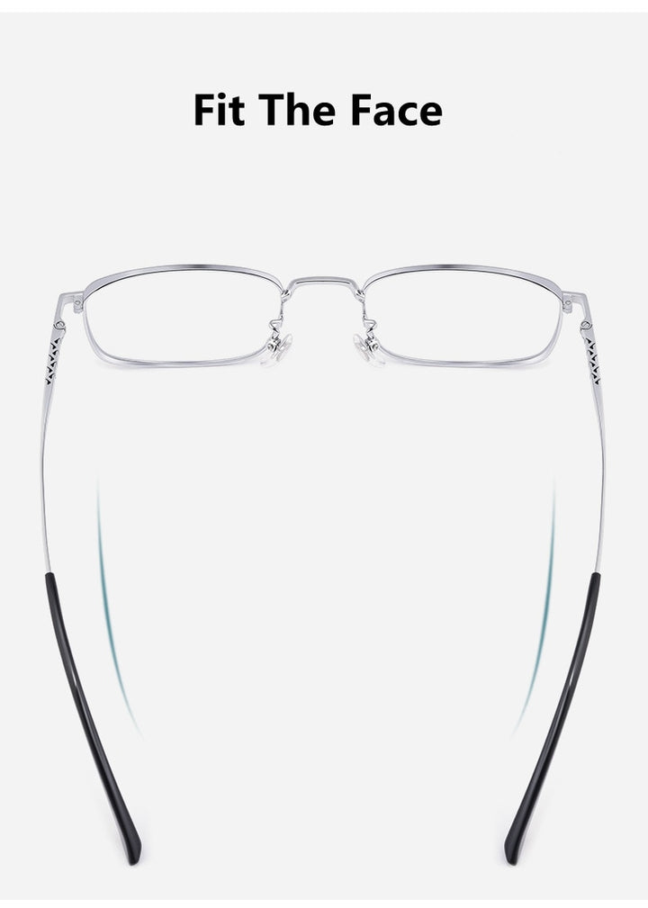 KatKani Unisex Full Rim Titanium Square Frame Eyeglasses 03p15303 Full Rim KatKani Eyeglasses   