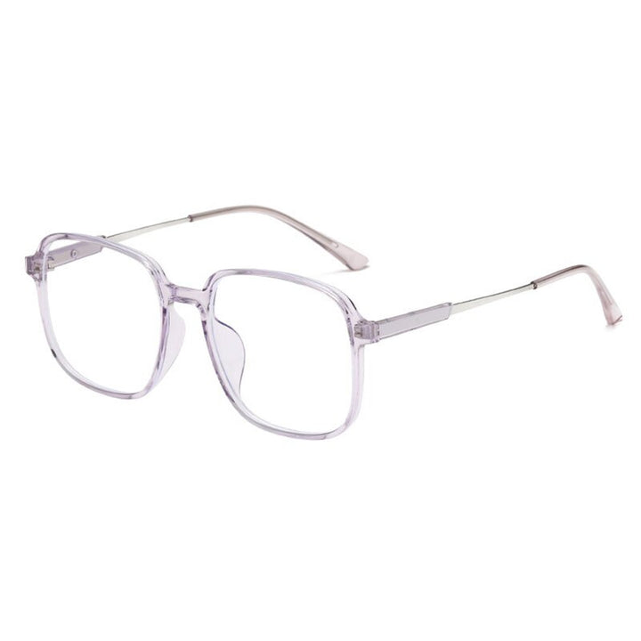 Hotony Unisex Full Rim Round TR 90 Resin Frame Eyeglasses 60152 Full Rim Hotony Purple  
