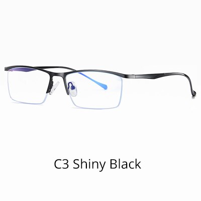 Ralferty Men's Eyeglasses Anti Blue Light Anti-Glare D5910 Anti Blue Ralferty C3 Shiny Black  