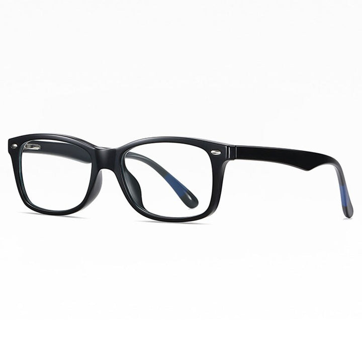 Hotochki Unisex Full Rim TR-90 Resin Frame Eyeglasses Tr2319 Full Rim Hotochki Shiny Black C01-P81  