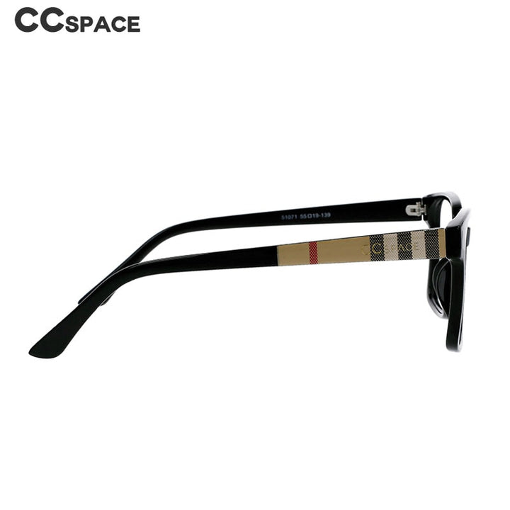 CCspace Unisex Full Rim Square Resin Frame Eyeglasses 51071 Full Rim CCspace   