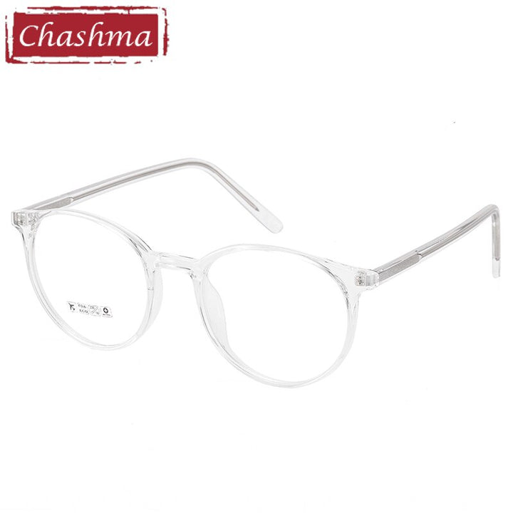 Unisex Round TR-90 Full Rim Frame Eyeglasses 8243 Full Rim Chashma Transparent  