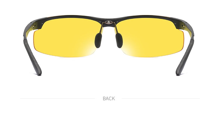 Aidien Men's Aluminum Magnesium Frame Polarized Night Vision Myopic Sunglasses D8177 Sunglasses Aidien   