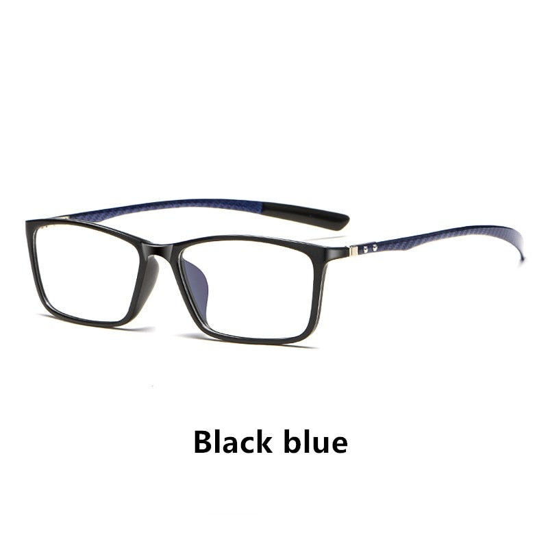 Yimaruili Men's Full Rim Carbon Fiber Frame Eyeglasses H0017 Full Rim Yimaruili Eyeglasses Black blue China 