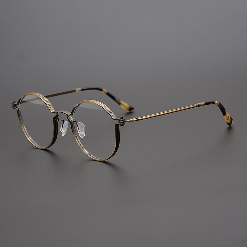 Gatenac Round Titanium Frame Eyeglasses – FuzWeb