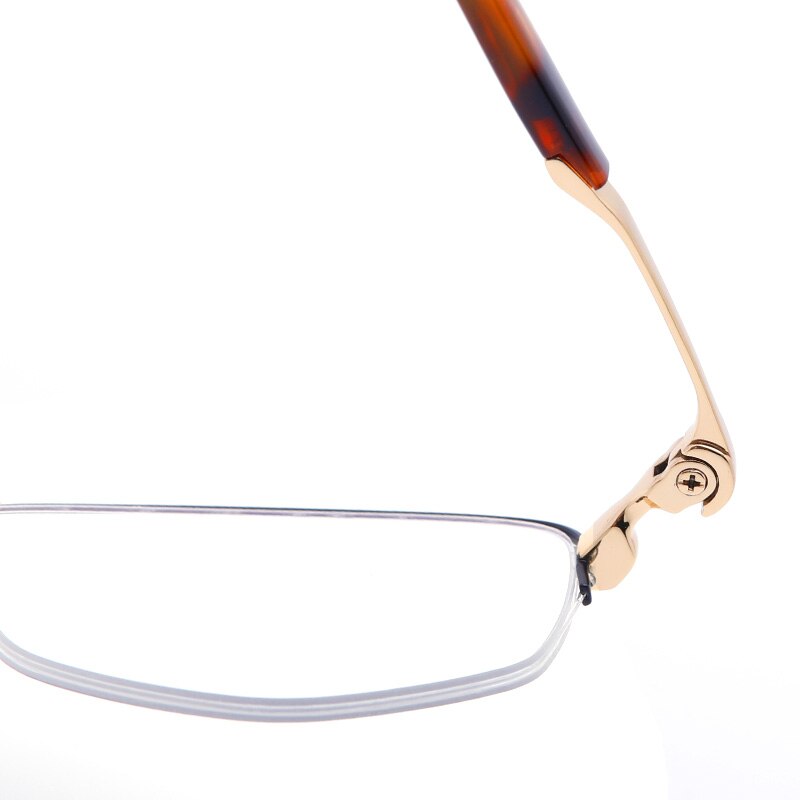 Muzz Unisex Semi Rim Square Hand Crafted Titanium Acetate Frame Eyeglasses M1056 Semi Rim Muzz   