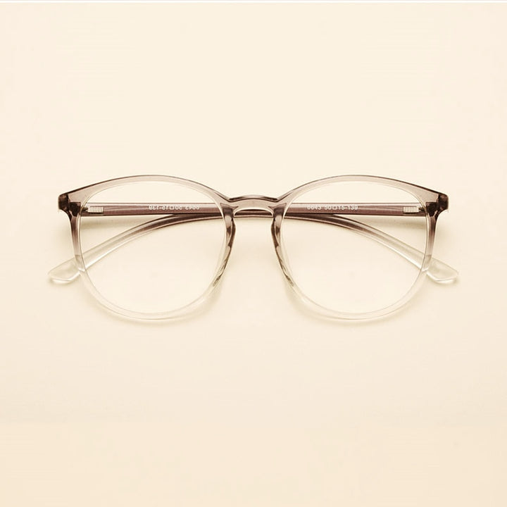 Katkani Unisex Full Rim Round  TR 90 Resin Round Frame Eyeglasses K66443 Full Rim KatKani Eyeglasses   