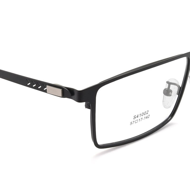 Hotochki Men's Full Rim Square Alloy Frame Eyeglasses 41002 Full Rim Hotochki   