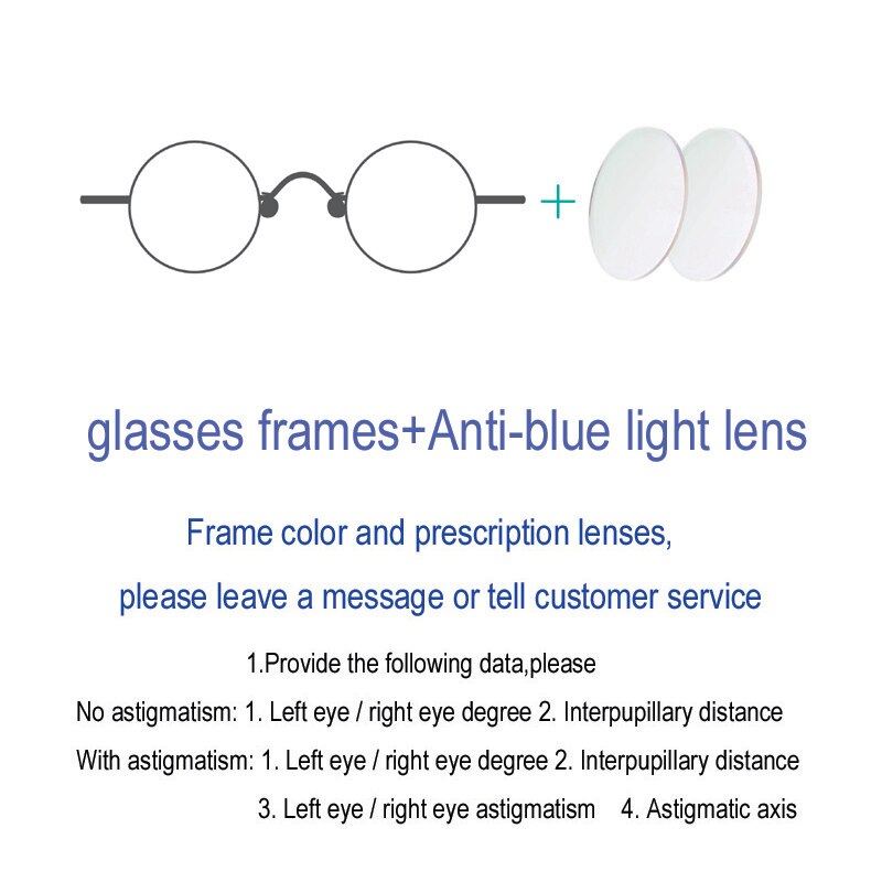 Unisex Round Assymetric Reading Glasses Customizable Lens Index 811010 Reading Glasses Yujo Anti-blue light China 