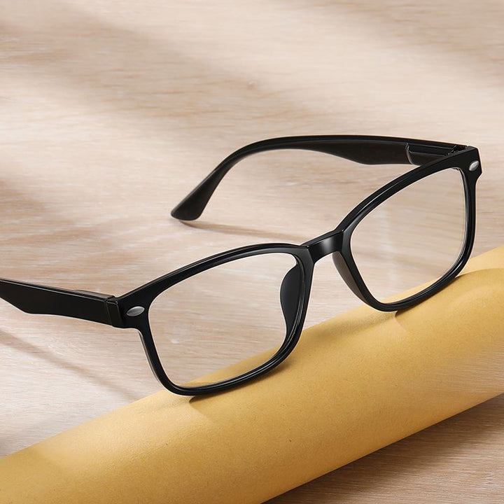 Oveliness Unisex Full Rim Square Tr 90 Titanium Presbyopic Reading Glasses 6102 Reading Glasses Oveliness   
