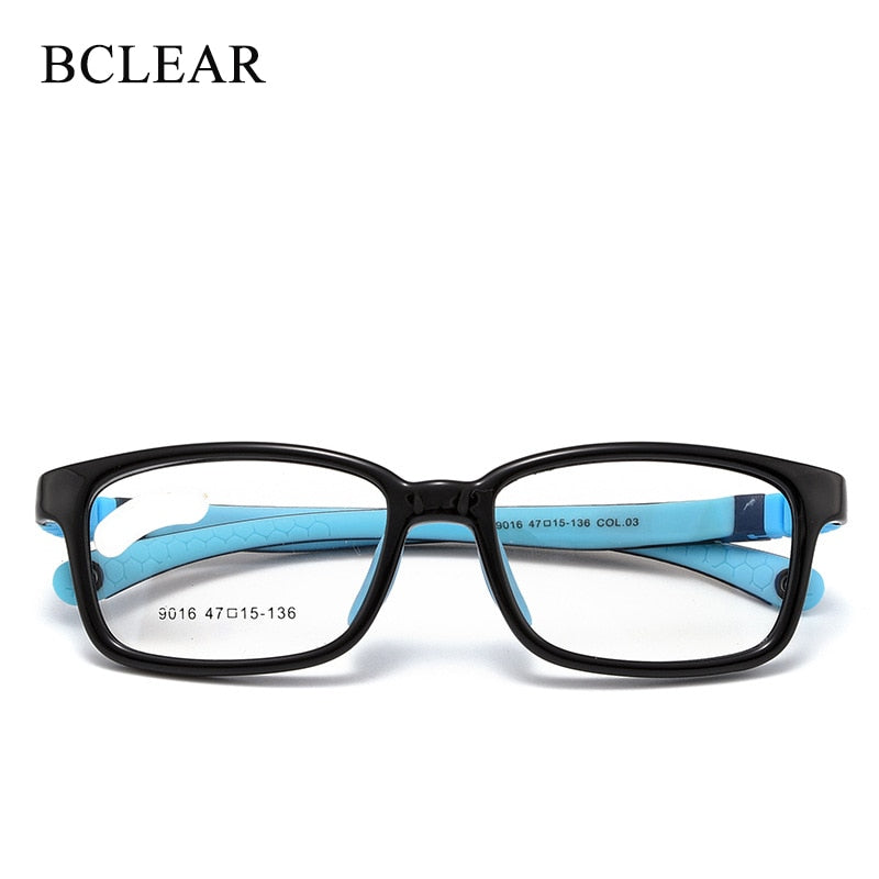 Bclear Children's Unisex TR 90 Titanium Full Rim Eyeglasses 9016 Full Rim Bclear   