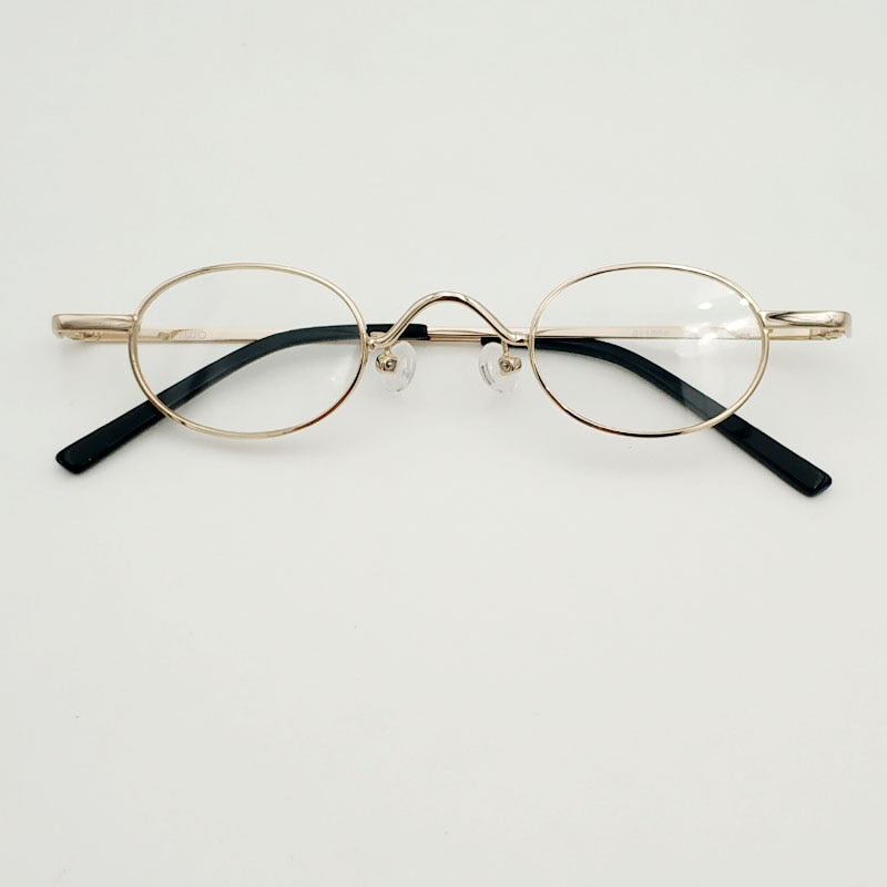 Yujo Unisex Full Rim Small Round Alloy Eyeglasses Y035 Full Rim Yujo   