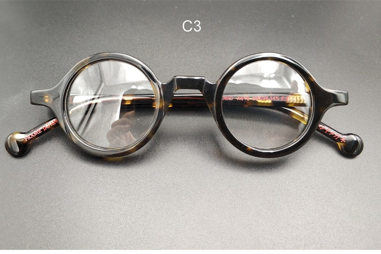 Unisex Retro Round Reading Glasses Acetate Frame Reading Glasses Yujo China 0 C3