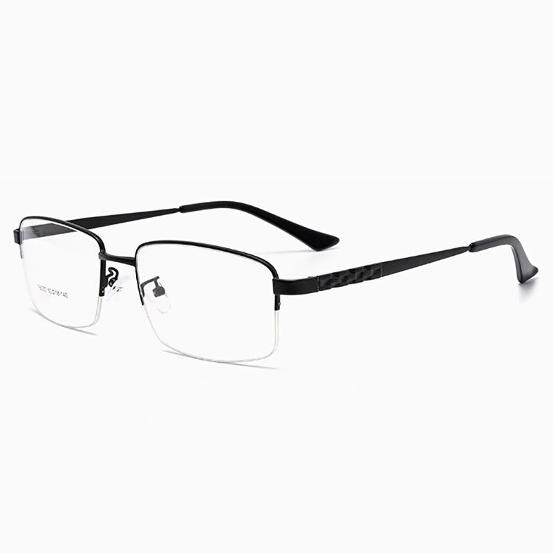 Hotochki Men's Semi Rim Alloy Frame Eyeglasses 6032 Semi Rim Hotochki black  