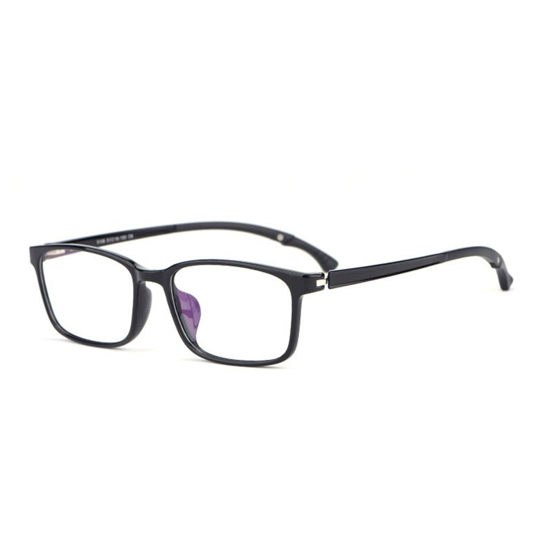 Handoer Men's Full Rim Square Acetate Eyeglasses 5106 Full Rim Handoer Shiny Black  