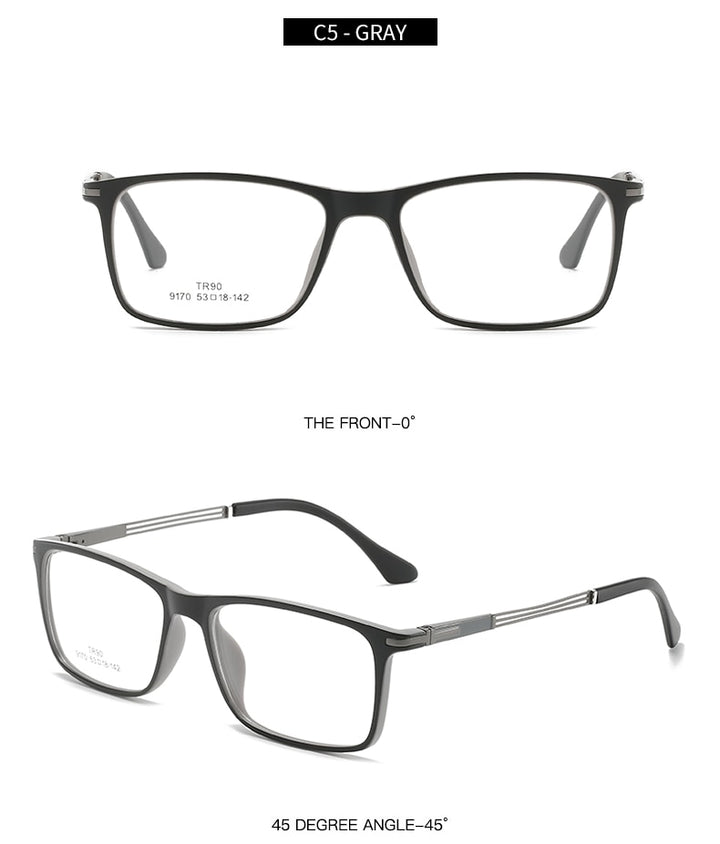 Hotochki Unisex Full Rim Aluminum Magnesium Frame Eyeglasses 9170 Full Rim Hotochki   