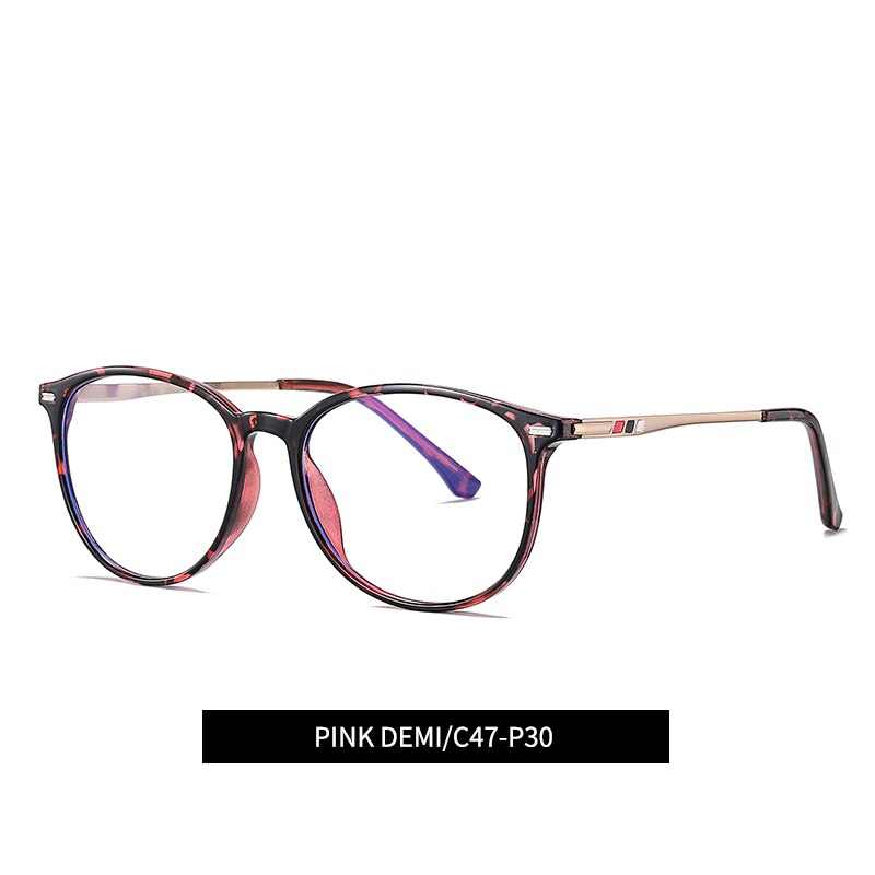 Reven Jate Men's Eyeglasses 6911 Alloy Ultralight Frame Reven Jate pink  