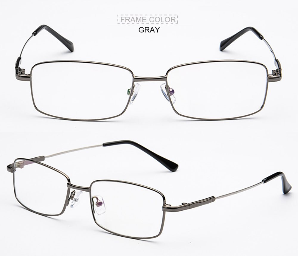 Aissuarvey Men's Full Rim Memory Alloy Frame Eyeglasses As18341 Full Rim Aissuarvey Eyeglasses gray  