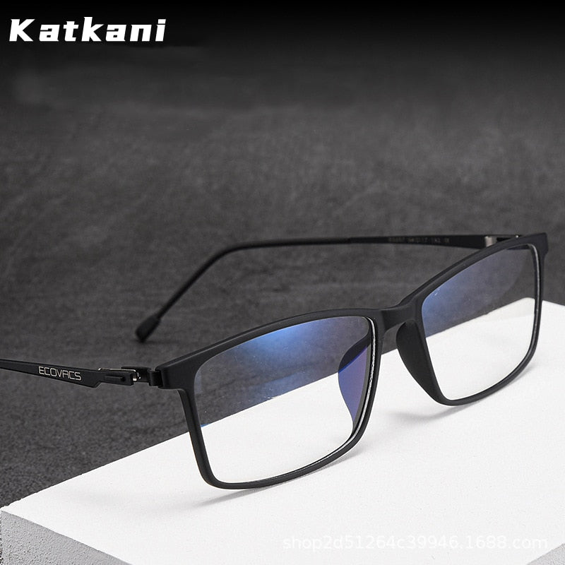 KatKani Men's Full Rim Alloy Screwless Frame Eyeglasses E0207 Full Rim KatKani Eyeglasses   