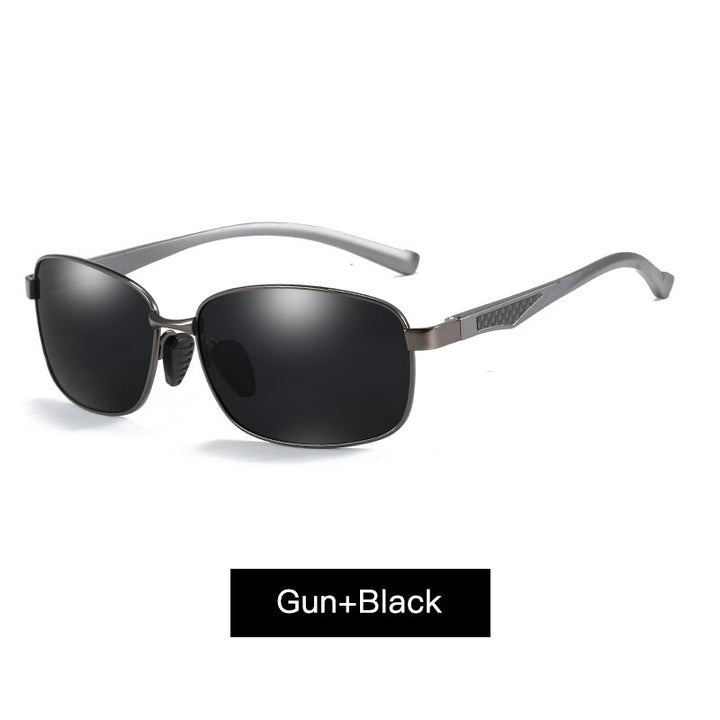 Aidien Men's Semi Rim Alloy Aluminum Magnesium Frame Sunglasses 7755 Sunglasses Aidien C2 Other 
