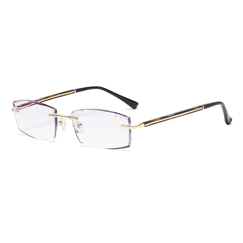 Zirosat 52033 Unisex Eyeglasses Square Rimless Rimless Zirosat   