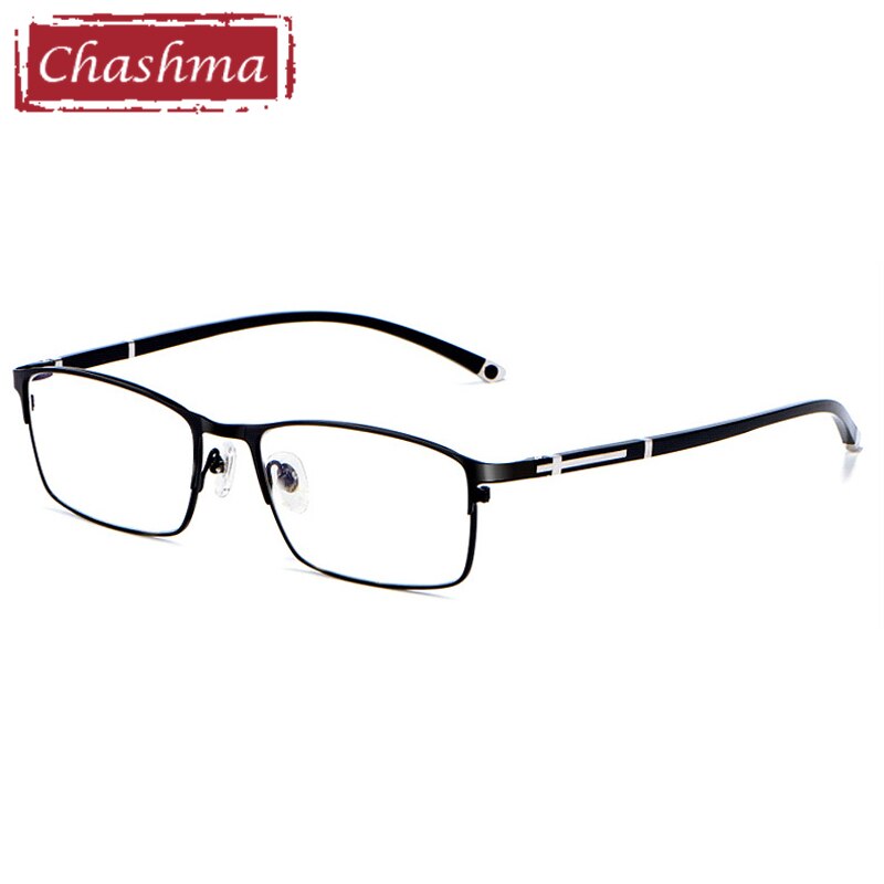 Men's Eyeglasses 9211 TR90 Alloy Frame Chashma Black  